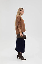 Women's woolen knitted jumper in light brown color  4038822 photo №3