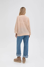 Women's knitted jumper in beige color  4038824 photo №3