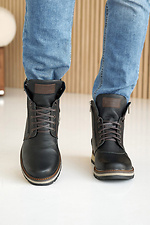 Мужские ботинки кожаные зимние  8019824 фото №3