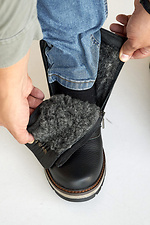 Мужские ботинки кожаные зимние  8019824 фото №4