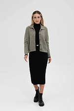Women's knitted cardigan in green color  4038826 photo №2