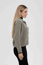 Women's knitted cardigan in green color  4038826 photo №3