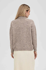Women's knitted cardigan in beige color  4038827 photo №3