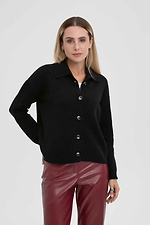 Women's knitted cardigan in black color  4038828 photo №2