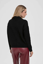 Women's knitted cardigan in black color  4038828 photo №3