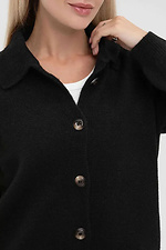 Women's knitted cardigan in black color  4038828 photo №5