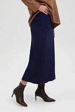 Women's knitted pleated skirt in blue  4038830 photo №2