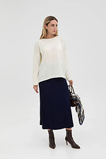 Women's knitted pleated skirt in blue  4038830 photo №4