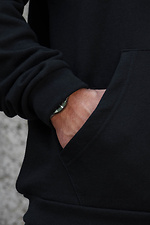 Herren Kapuzenpullover mit isoliertem Reißverschluss und Fleece-Reißverschluss mit Aufdruck Lauda Kane Schwarz Without 8055830 Foto №7