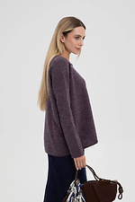 Women's woolen knitted jumper in purple color  4038832 photo №2