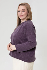 Wollstrickpullover für Damen in lila Sewel 4038832 Foto №2