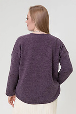 Wollstrickpullover für Damen in lila Sewel 4038832 Foto №5