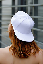 White plain snapback cap Without 8042833 photo №1