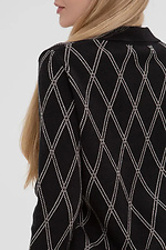 Women's knitted polo jumper in black color  4038834 photo №3