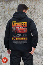 Herren Kapuzenpullover mit isoliertem Reißverschluss und Fleece-Reißverschluss, bedruckt Mcqueen Kane Schwarz Without 8055836 Foto №2