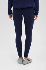 Women's knitted leggings in blue  4038838 photo №2