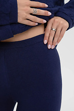 Women's knitted leggings in blue  4038838 photo №4