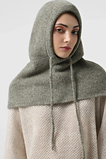Women's knitted cowl in green color  4038839 photo №2