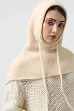 Women's knitted cowl in beige color  4038841 photo №2