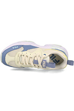 Светлые женские кроссовки Fila летние на платформе FILA 4101841 фото №4