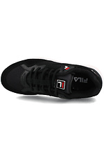 Черные мужские кроссовки Fila на белой подошве FILA 4101843 фото №5