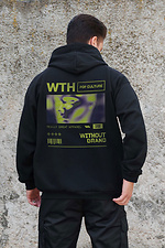 Herren Kapuzenpullover mit isoliertem Reißverschluss und Fleece-Reißverschluss mit Aufdruck Pop Culture Kane Schwarz Without 8055846 Foto №2