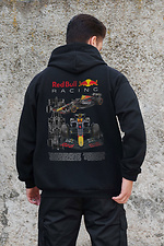 Чоловіче Утеплене Зіп Худі На Флісі Зіпер З Принтом Redbull Kane Black Without 8055848 фото №2