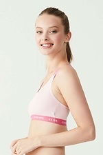 Pink cotton top with wide straps U.S. Polo 4026849 photo №2
