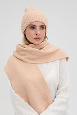 Women's knitted hat in pink color  4038851 photo №3