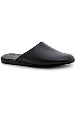 Closed-toe leather house slippers Forester 4100853 photo №1