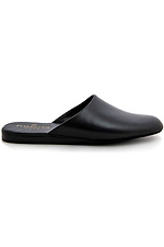 Closed-toe leather house slippers Forester 4100853 photo №3