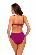 Einteiliger fuchsiafarbener Monokini-Badeanzug mit Volant Marko 4023854 Foto №3