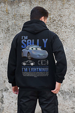 Herren Kapuzenpullover mit isoliertem Reißverschluss und Fleece-Reißverschluss mit Aufdruck Sally Kane Schwarz Without 8055854 Foto №2