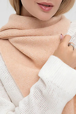 Women's knitted scarf in pink color  4038855 photo №2