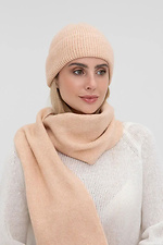 Women's knitted hat in pink color  4038856 photo №2