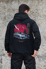 Herren Isolierter Kapuzenpullover mit Reißverschluss aus Fleece mit Skyline Aufdruck Kane Schwarz Without 8055858 Foto №2