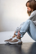 Two-tone women's sneakers spring  4205863 photo №4