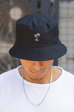 Herren Panamahut mit Palmenprint Schwarz Without 8049863 Foto №2
