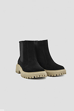 Black Suede High Platform Chelsea Chelsea  4205865 photo №1