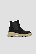Black Suede High Platform Chelsea Chelsea  4205865 photo №2