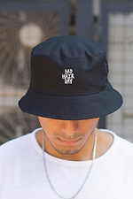 Men's Panama Hat With BadHair Print Black Without 8049867 photo №2
