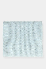 Women's woolen knitted scarf in blue color  4038868 photo №2