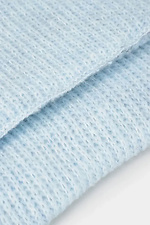 Women's woolen knitted scarf in blue color  4038868 photo №3