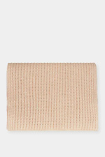 Women's woolen knitted scarf in beige color  4038869 photo №2