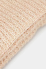 Women's woolen knitted scarf in beige color  4038869 photo №3