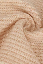 Women's woolen knitted scarf in beige color  4038869 photo №4