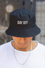 Men's Panama Hat With Print DayOff Black Without 8049869 photo №2