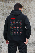 Herren Kapuzenpullover mit isoliertem Reißverschluss und Fleece-Reißverschluss mit Talk Kane Aufdruck schwarz Without 8055870 Foto №2