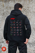 Herren Kapuzenpullover mit isoliertem Reißverschluss und Fleece-Reißverschluss mit Talk Kane Aufdruck schwarz Without 8055870 Foto №2