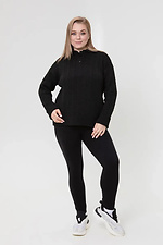 Schwarze Strickleggings für Damen Sewel 4038871 Foto №2